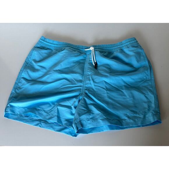 Ralph Lauren Purple Label Mens Blue Swim Shorts Trunks XL Portugal NWT $295 - Picture 8 of 9